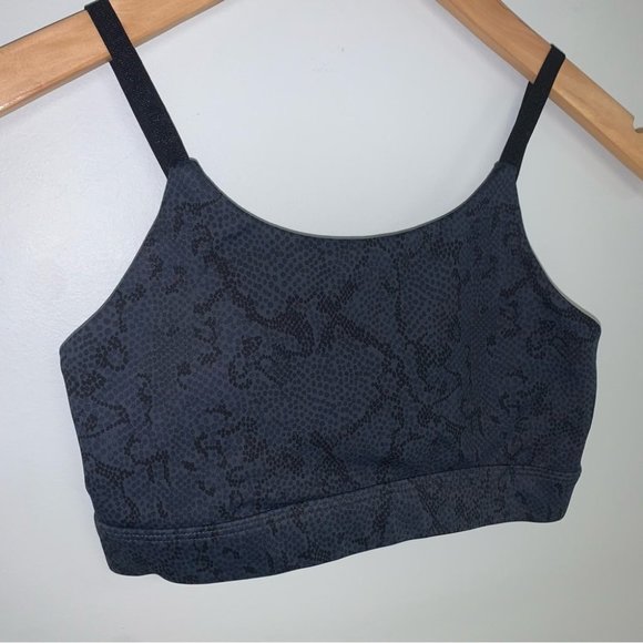 All Fenix Strappy Sports Bra Size Extra Small Charcoal Black Snake  Print Padded - Picture 11 of 11